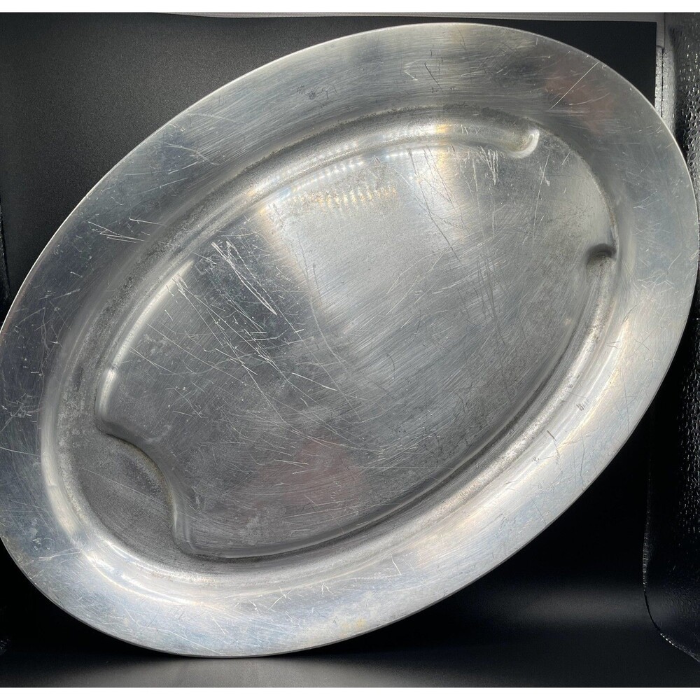 Beverly Metal Products Co. Heavy Aluminum Tray Made in Italy 17"